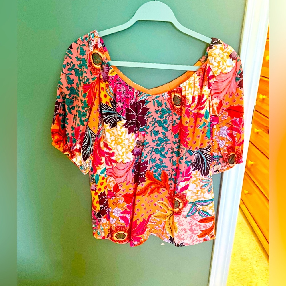 Loft blouse 🧡💛🤎 - Picture 4 of 8